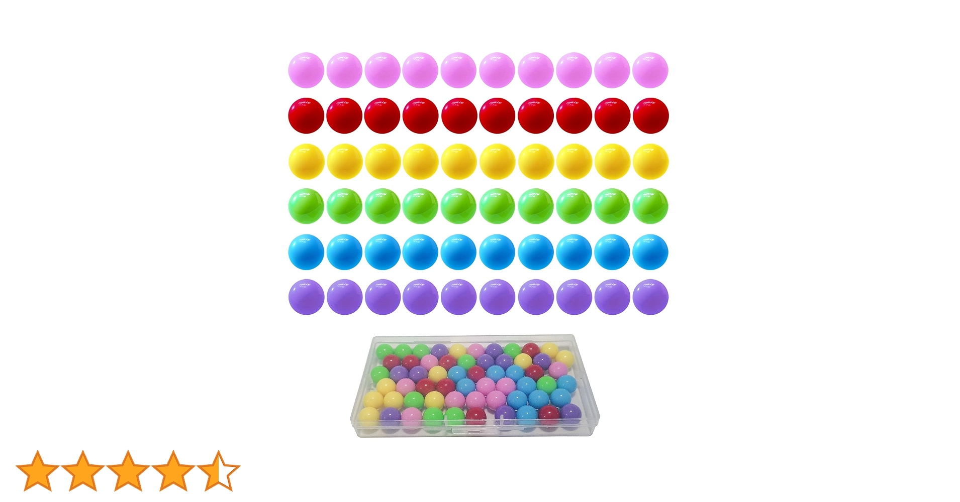 Amazon | Yoeevi 60個 チャイニーズチェッカー ビー玉 6色